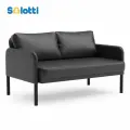 Диван 2-местный нераскладной Salotti верди экокожа Bomstad черный