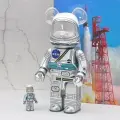 Игрушка Bearbrick Project Mercury Astronaut NASA 400% 28см -100% 7см комплект