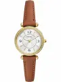 Наручные часы FOSSIL Carlie, золотой, серебряный, коричневый