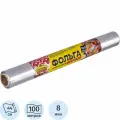 Фольга пищевая алюминиевая горница 44смХ100м 8мкм 12рул/кор 209-076