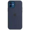 Чехол силиконовый Apple iPhone 12 | 12 Pro Silicone Case with MagSafe Deep Navy (Тёмный ультрамарин) MHL43ZM/A