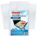 Папка-файл / вкладыш / мультифора с перфорацией плотные А4 Brauberg Extra 1100, Комплект 50 штук, матовые, 110 мкм, 229673