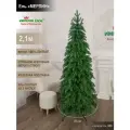 Елка искусственная новогодняя литая узкая 210 см, ель для помещений, Империя Ёлок