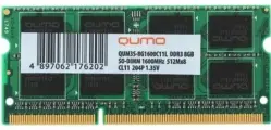 Оперативная память SO-DIMM Qumo 8GB DDR3-1600 (QUM3S-8G1600C11L)