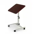 Складной стол для ноутбука на колесах «Твист-2» с регулировкой высоты и угла наклона, венге, белый