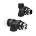 Набор термостатический осевой Royal Thermo Design 1/2М30х1,5 (Черный)