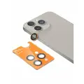 BlueO стекло для iPhone 15 Pro Max, Camera lens Armor metal 3 шт. Orange (+installer)