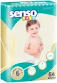 Подгузники SENSO baby, размер 6 junior extra, 15-30 кг, 64 шт.