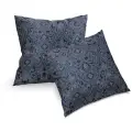 Комплект наволочек YERRNA С2070ШВ/С2071ШВ орнамент, перкаль, 70 х 70 см, 2 шт., синий с узорами
