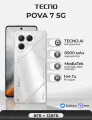 Смартфон TECNO POVA 7 5G 8ГБ/128ГБ, AI, PI64, серый (magic silver)