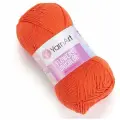 Пряжа Yarnart Flowers Unicolor - 5 шт, 761 светлый терракот, 200м/50г, 55% хлопок, 45% полиакрил /ярнарт фловерс юниколор/