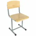 Стул ученический МЕТ_Школа 5-7 (4-6) р. г. серый, фанера (10шт) в уп