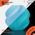 Филамент Bambu Lab PLA Glow Blue (Голубой) 15600 / светящийся пластик для 3д печати, 1 кг на катушке , RFID оригинал