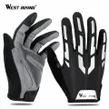 Перчатки велосипедные West Biking, светоотражающие, сенсорные, размер M