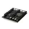 Газовая варочная панель KRONA HAGEL 45 BL W, 3 конфорки, газ-контроль, электроподжиг, черный