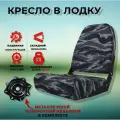 Сиденье для лодки с металлическим поворотным механизмом