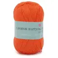Пряжа Пехорка Хлопок Натуральный- 5 мотков 284 оранжевый 100% хлопок 425м/100г