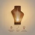 Бра - настенный светильник из дерева светодиодный, темная вишня