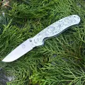 Складной нож Steelclaw Крыса Самурай сталь VG10, рукоять белый G10. Лимитированная версия номера: №1-№259