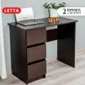 Стол письменный LETTA City Lite, цвет венге, с ящиком, 90x45x75 см