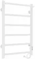 Полотенцесушитель электрический Laris Прайм ЧК П6, 400х600, белый муар, правое подключение (75201060)
