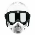 Шлем горнолыжный +маска TERROR AVIATOR KIT White, размер M