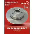 Тормозной диск Kortex для Mercedes-Benz W124 / W202 / W210 зад.(d-278mm) OEM 92032700, 92032703, A2034230112, A2104230112, A2104230412, DF2757, KD0