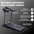 Беговая дорожка EVО FITNESS Omega BLACK электрическая, складная, вертикальное хранение, угол наклона