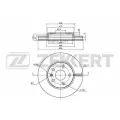 ZEKKERT BS-5622 Диск торм. перед. Opel Insignia 08- Saab 9-5 (YS3G) 10- Chevrolet Malibu (V300) 12- ()