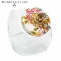 Банка для продуктов 1,9 литра, MacKenzie-Childs, Flower Market, White, премиум посуда, банка для печенья, емкость для хранения с крышкой