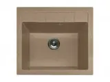 Мойка кухонная мраморная GRANFEST QUADRO GF-Q561 560*500мм, врезная, цвет Топаз/Раковина для кухни