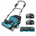 Скарификатор-аэратор Makita UV001GM201 40В XGT, 1700Вт, 38см (2акк. 4Ач, З/У)