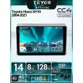 Магнитола Toyota Hiace XH10 H200 5 2004-2021 Teyes CC4 8/128GB, штатная магнитола, QLED,2 DSP,4G, Wi-Fi,2DIN