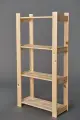 Стеллаж Елки палки деревянный, 118х59х28 см, 4 полки, сосна