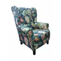 Кресло Ля Нэж с цветами Райский сад хлопковый гобелен, 84х82х102 см.