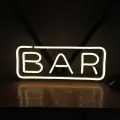 Неоновая вывеска Elmarto Bar, 40х17 см, теплая белая, для бара
