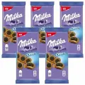 MILKA Молочный шоколад, сендвич с печеньем OREO, 92 гр - 5 шт