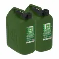 Канистры ГСМ PROFI, пластиковая, темно-зеленая, 20 л х 2 шт, Oktan