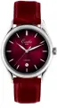 Наручные часы Слава, серебристый/красный