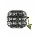 Guess для Airpods 3 чехол Diamond Rhinestone with Triangle charm Green