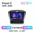 Магнитола 9 Honda Freed 2 2016 - 2020 Teyes CC3 2k 4/32 ANDROID QLED экран, DSP, 4G модем