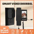 4,3-дюймовый IPS-экран, беспроводной домофон, визуальный дверной звонок, видеодомофон, глазок, дверная камера, Черный