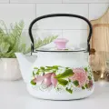 Чайник Керченская эмаль, эмалированный, сталь, 3 л, многоцветный
