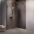 Душевая перегородка AM.PM X-Joy 90 W94UWI-90-F1-MTE профиль Хром матовый стекло прозрачное нержавеющая сталь матовый хром Германия