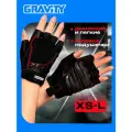 Женские перчатки для фитнеса Gravity Diamond Back gym черные, спортивные, для зала, без пальцев, S