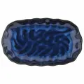 Тихий океан Блюдо керамическое 310х185х40мм, 850мл, синий
