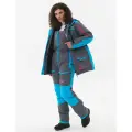 Костюм зимний женский Huntsman Siberia Lady (Серый/Голубой) до -35°C, 44-46/158-164