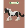 Фигурка животного Collecta Лошадь Кобыла Цыганская упряжная чёрно-белая, 88779b
