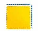 Будо-мат, 100 x 100 см, 40 мм, цвет сине-жёлтый