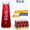 Rich 0,2л. вишня/12шт. Стекло Rich Соки и Нектары Производство - Россия